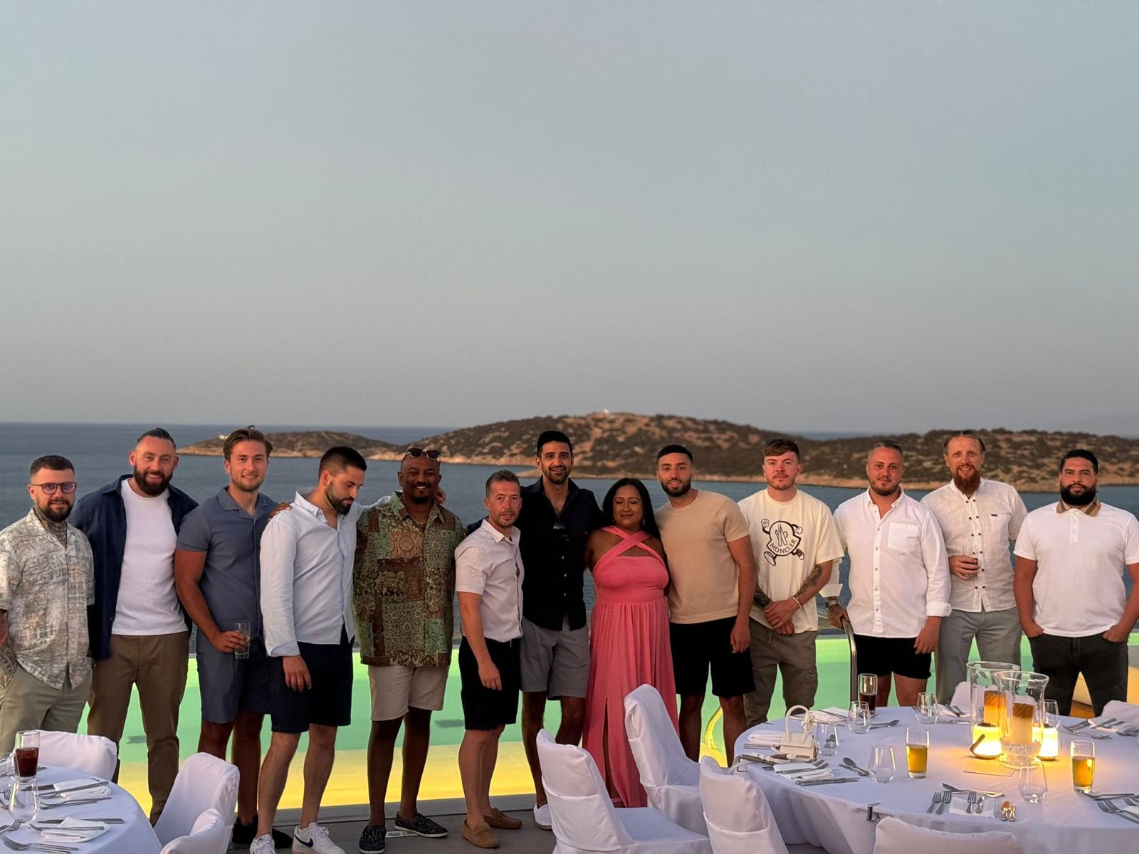 Team members travelling together